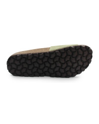 Klapki damskie na lato skóra naturalna BIO 780493-10 CELIA SUEDE rosmarino