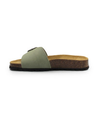 Klapki damskie na lato skóra zamszowa BIO 780493-10 CELIA SUEDE rosmarino