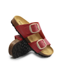 Czerwone klapki damskie do pracy na lato BIO BIO 780483-61 DAENA COUNTRY rojo
