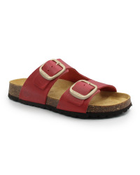 Czerwone klapki damskie do pracy na lato BIO BIO 780483-61 DAENA COUNTRY rojo