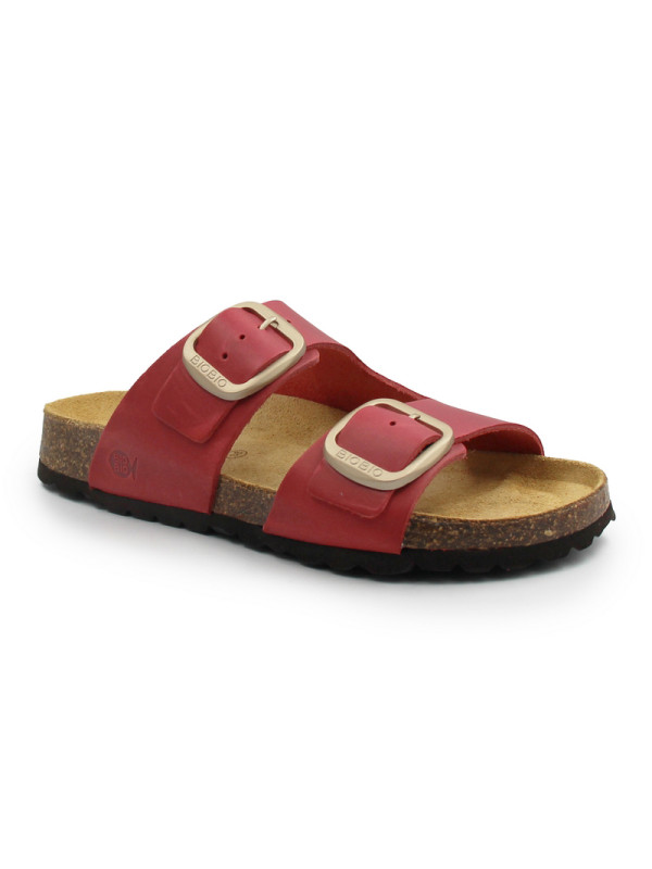 Czerwone klapki damskie do pracy na lato BIO BIO 780483-61 DAENA COUNTRY rojo