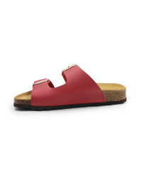 Czerwone klapki damskie do pracy na lato BIO BIO 780483-61 DAENA COUNTRY rojo