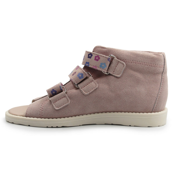 Sandały z wysokim zapiętkiem dla dziewczynki do szkoły Dawid 011 II gatunek