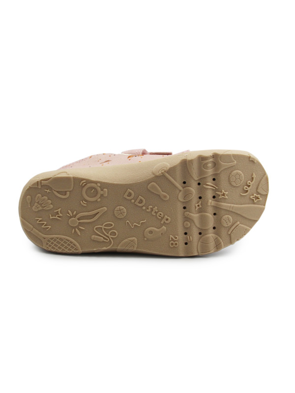 Trampki Dla Dziewczynki Różowe Barefoot DD STEP C086-61515M Baby Pink