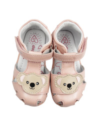 Różowe Sandałki Dla Dziewczynek ze Zwierzątkiem DD STEP G075-61516D Baby Pink
