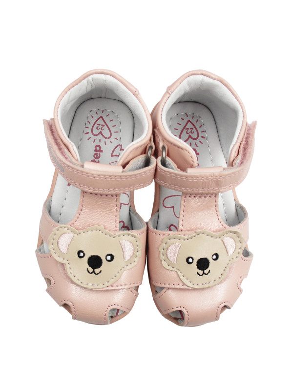 Różowe Sandałki Dla Dziewczynek ze Zwierzątkiem DD STEP G075-61516D Baby Pink