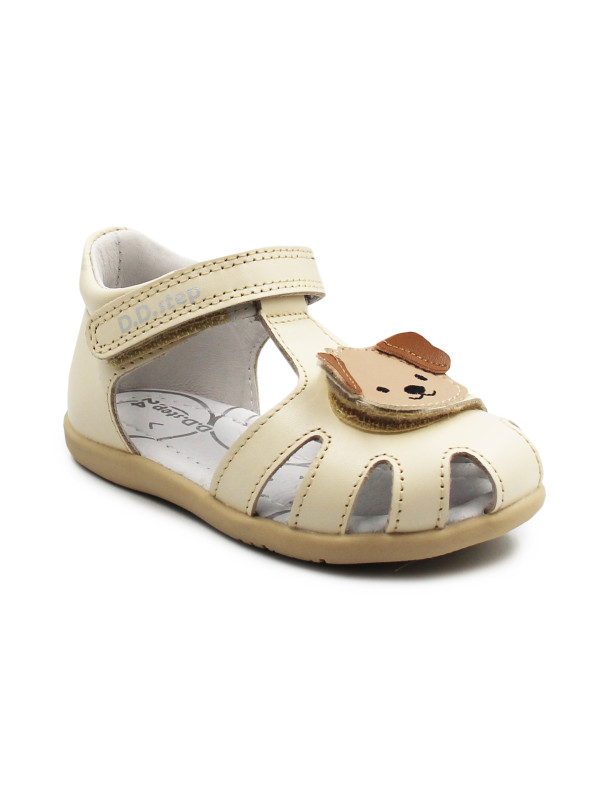 Sandałki Dziecięce Na Lato z Pieskiem DD STEP G075-61516B Cream