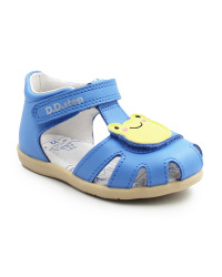 Sandałki Dla Chłopczyka Niebieskie z Żabą DD STEP G075-61516 Marine