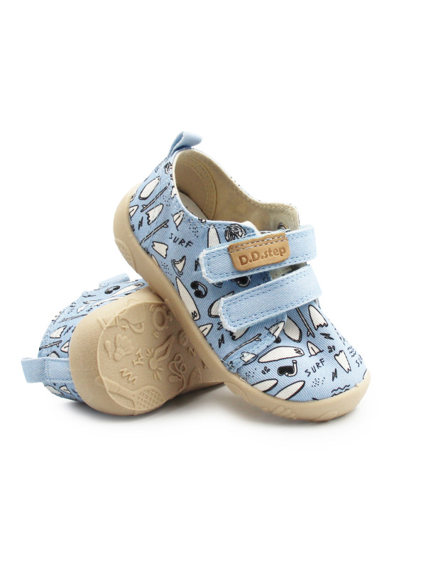 Trampki Dla Chłopczyka Niebieskie Barefoot DD STEP C086-61877A Aero Blue