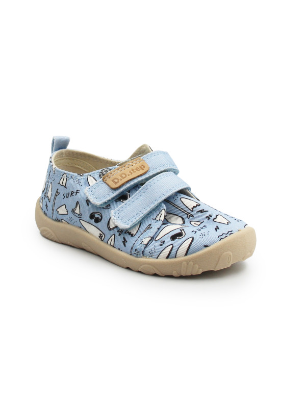 Trampki Dla Chłopczyka Niebieskie Barefoot DD STEP C086-61877A Aero Blue