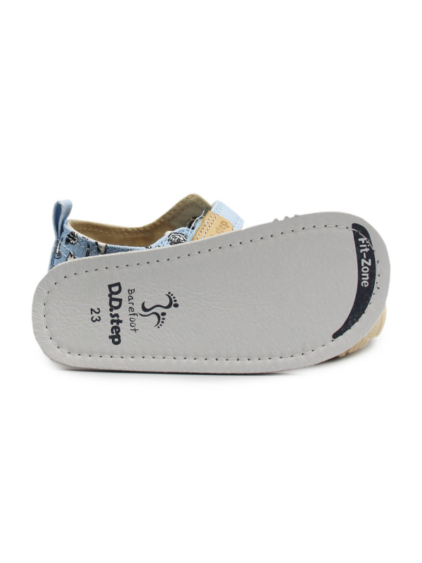 Trampki Dla Chłopczyka Niebieskie Barefoot DD STEP C086-61877A Aero Blue