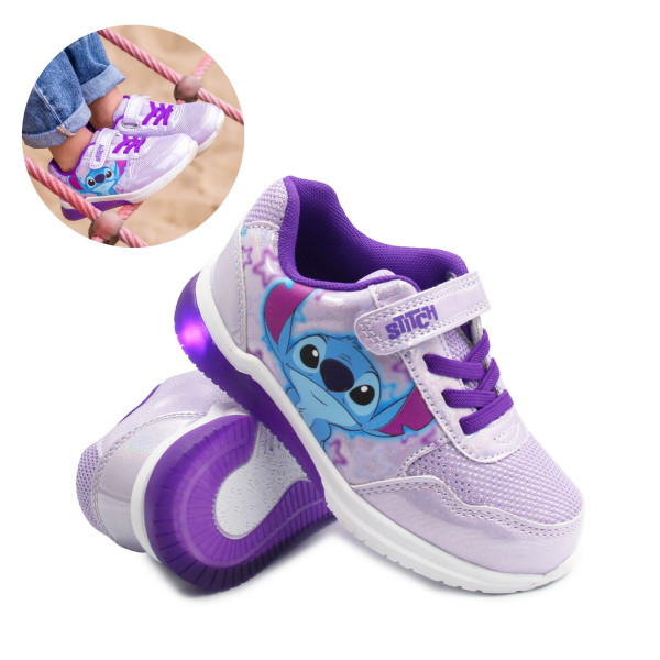 Buty Na Jesień Dla Dziewczynek Stitch Bartek 87009-16 Świecące LED