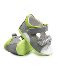 Sandały Dla Chłopca na Lato Szare Zielone DD STEP G075-61722 Dove Grey