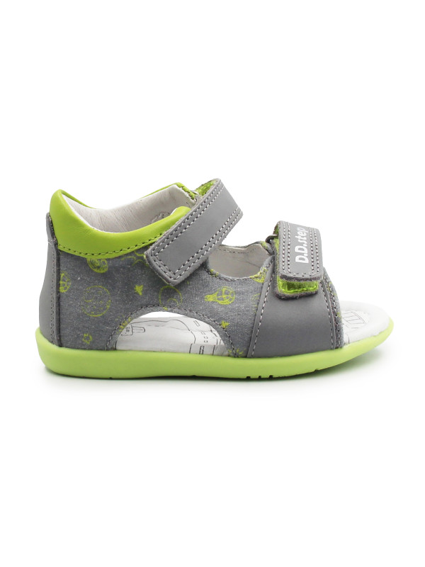 Sandały Dla Chłopca na Lato Szare Zielone DD STEP G075-61722 Dove Grey