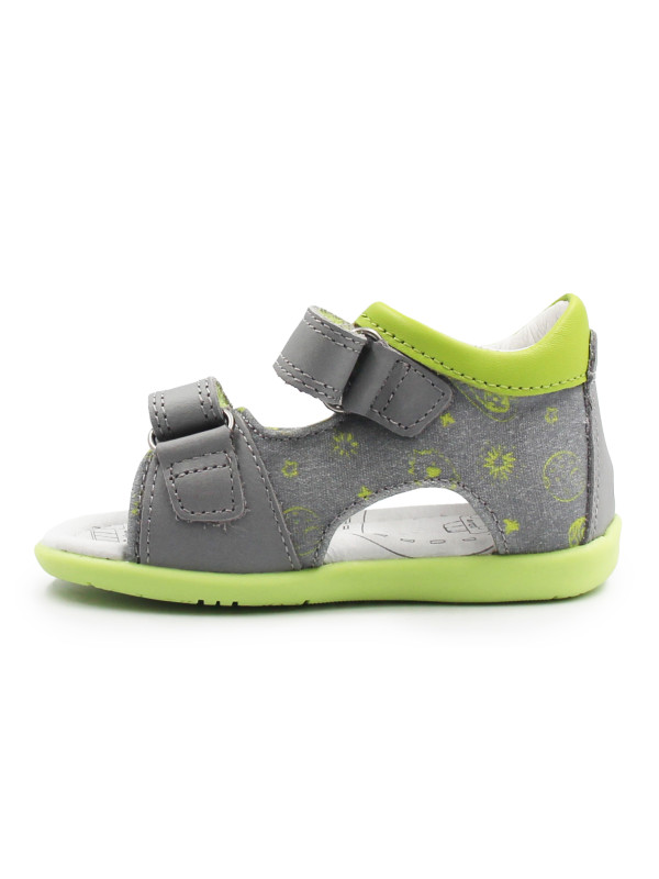 Sandały Dla Chłopca na Lato Szare Zielone DD STEP G075-61722 Dove Grey