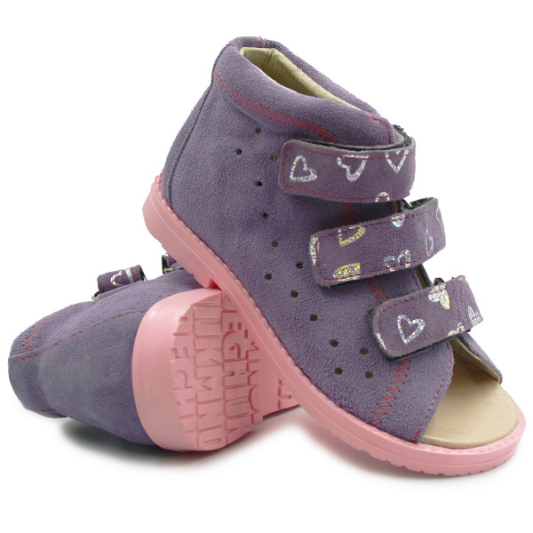 Kapcie profilaktczne dla dziewczynek wysoki zapiętek Dawid 005 II gatunek