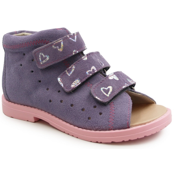 Kapcie profilaktczne dla dziewczynek wysoki zapiętek Dawid 005 II gatunek