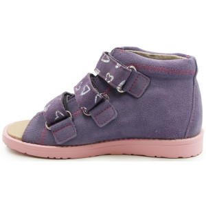 Kapcie profilaktczne dla dziewczynek wysoki zapiętek Dawid 005 II gatunek