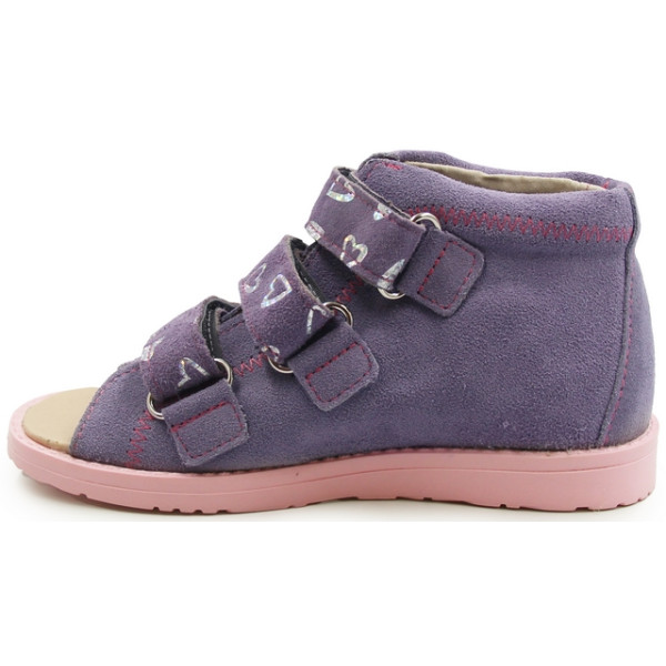 Kapcie profilaktczne dla dziewczynek wysoki zapiętek Dawid 005 II gatunek