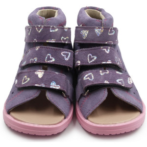 Kapcie profilaktczne dla dziewczynek wysoki zapiętek Dawid 005 II gatunek