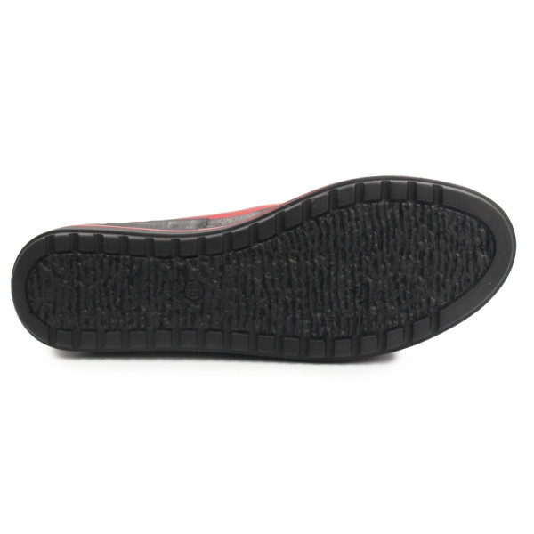 Damskie Buty Na Wiosnę Czerwone Manitu Damen 850042-04 Rot