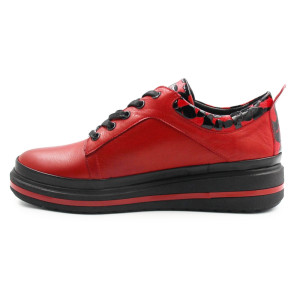 Damskie Buty Na Jesień Czerwone Manitu Damen 850042-04 Rot