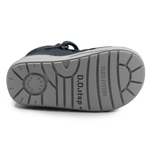 Chłopięce Buty Lekko Ocieplane Na Rzep DD STEP S071-52771Royal Blue