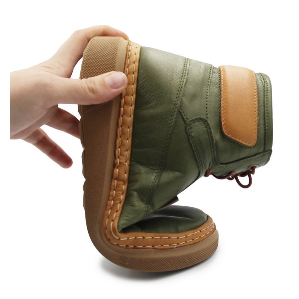 Trzewiki dla kobiet na jesień zimę Manitu 990354-07 grun