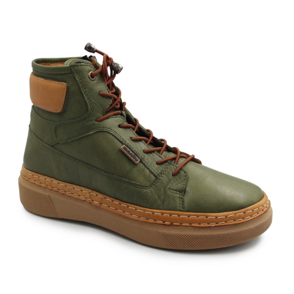 Trzewiki dla kobiet na jesień zimę Manitu 990354-07 grun