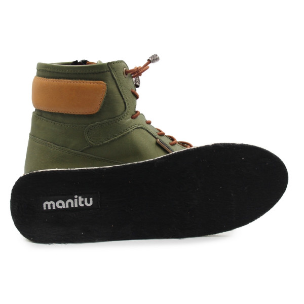 Trzewiki dla kobiet na jesień zimę Manitu 990354-07 grun