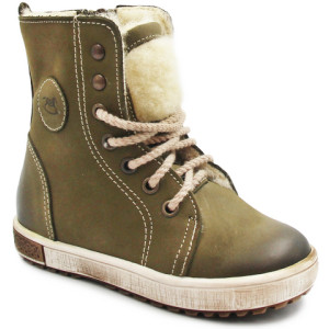 Kozaki dla chłopca na zimę ocieplane wełną Emel e 2651-7