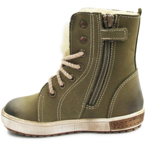 Kozaki dla chłopca na zimę ocieplane wełną Emel e 2651-7