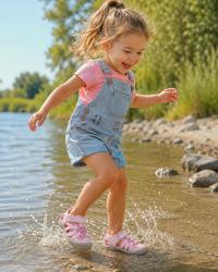 Różowe Sandały Dla Dziewczynek na Lato Do Wody Basenowe DD STEP G065-61146CM Baby Pink