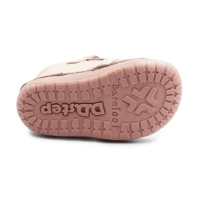 Buciki Dla Dziewczynki Na Wiosnę Barefoot Motylek DD STEP S070-52656T Baby Pink