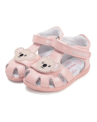 Różowe Sandałki Dla Dziewczynek ze Zwierzątkiem DD STEP G075-61516D Baby Pink