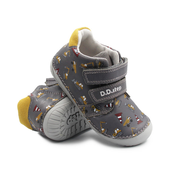 Buty Na Jesień Dla Chłopczyka Barefoot w Koparki DD STEP S070-52480A Dark Grey