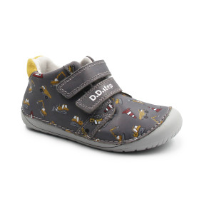 Buty Na Jesień Dla Chłopczyka Barefoot w Koparki DD STEP S070-52480A Dark Grey