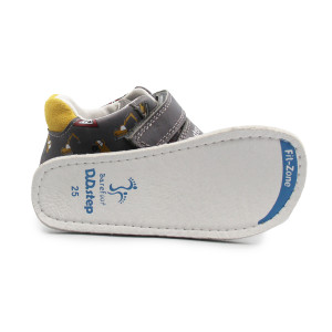 Buty Na Wiosnę Dla Chłopczyka Barefoot w Koparki DD STEP S070-52480A Dark Grey