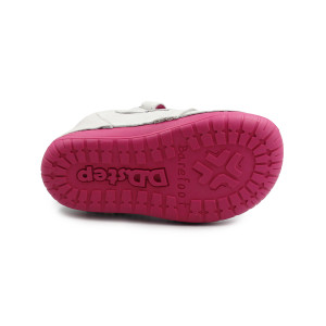 Dziewczęce Buty Na Wiosnę Barefoot Błyszczące DD STEP S070-52656BT White