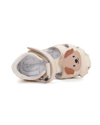 Sandałki Dziecięce Na Lato z Pieskiem DD STEP G075-61516B Cream