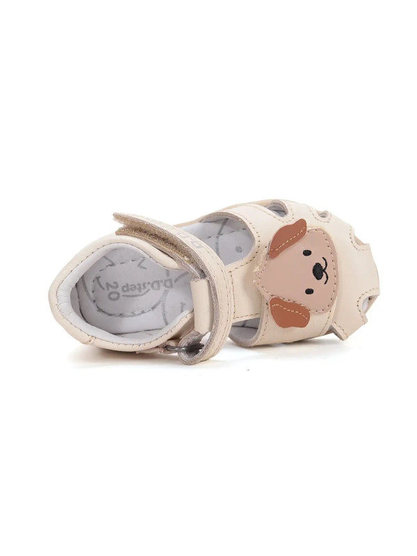 Sandałki Dziecięce Na Lato z Pieskiem DD STEP G075-61516B Cream