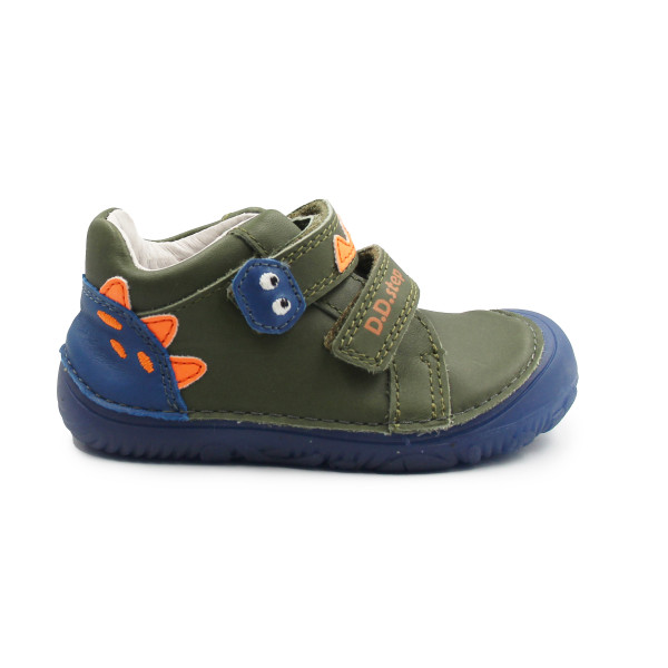 Buty Dziecięce Na Jesień Dla Chłopczyka Podeszwa Barefoot Świecące w Ciemności DD STEP S073-52875AZ Khaki