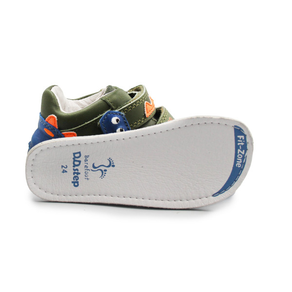 Buty Dziecięce Na Wiosnę Dla Chłopczyka Podeszwa Barefoot Świecące w Ciemności DD STEP S073-52875AZ Khaki