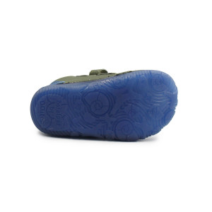 Buty Dziecięce Na Jesień Dla Chłopczyka Podeszwa Barefoot Świecące w Ciemności DD STEP S073-52875AZ Khaki