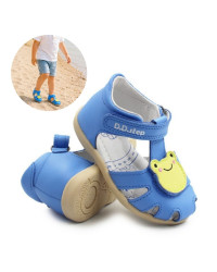 Sandałki Dla Chłopczyka Niebieskie z Żabą DD STEP G075-61516 Marine