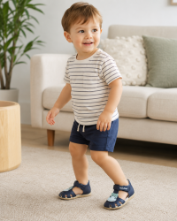 Półsandały Chłopięce Na Lato Granatowe DD STEP G075-61516A Royal Blue