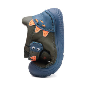 Buty Dziecięce Na Wiosnę Dla Chłopczyka Podeszwa Barefoot Świecące w Ciemności DD STEP S073-52875AZ Khaki