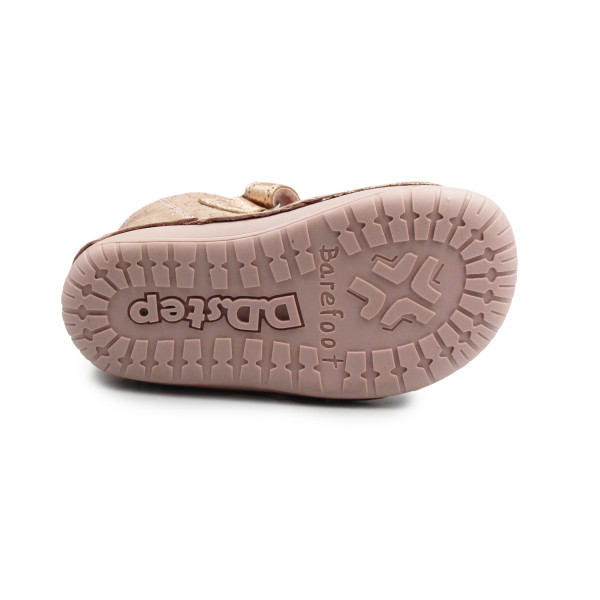 Elastyczne Buty Dla Dziewczynek Na Wiosnę w Kwiatuszki Barefoot DD STEP S070-52724Y Baby Pink