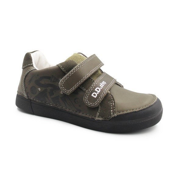 Chłopięce Buty Na Jesień Półbuty LED DD STEP S068-52288MZ Khaki