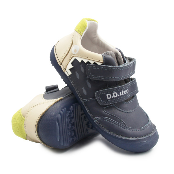 Chłopięce Buty Na Jesień Trzewiki Barefoot DD STEP S063-52328BM Royal Blue